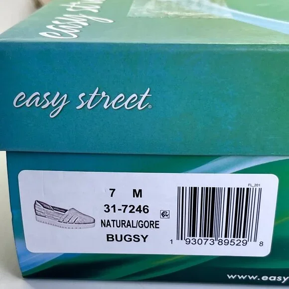 Easy Street Bugsy Slip-On Sneakers Size 7M Lightweight Stretch Rubber Sole - Picture 12 of 13